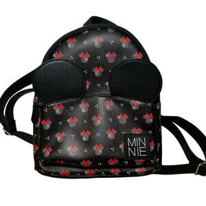 Disney X Danielle‎ Nicole Minnie Mouse Backpack with 3D Ears Black Red Fandom